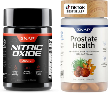 Nitric Oxide Booster 60ct + Prostate Health Bundle