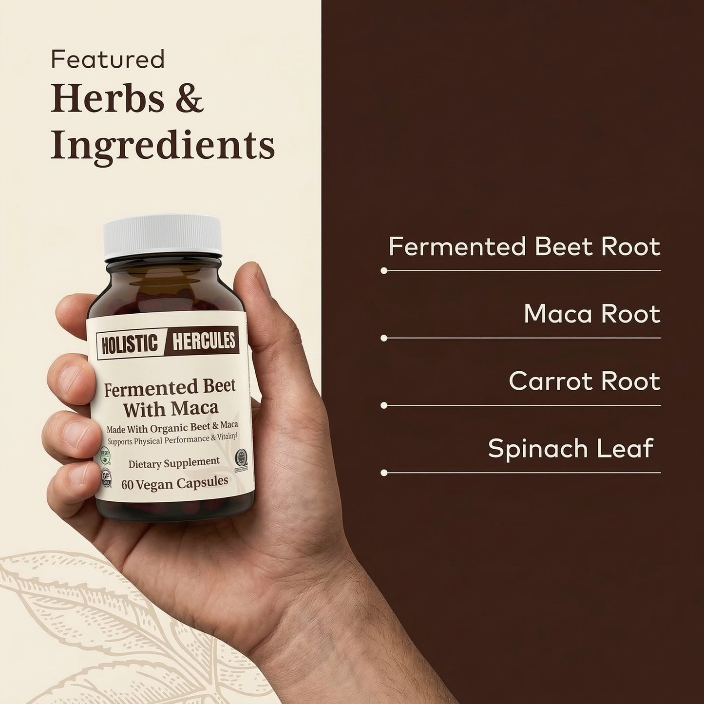 Fermented Beet and Maca Capsules