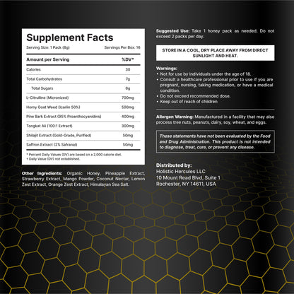 Hercules Honey Packs - 16 8G Packs Per Box