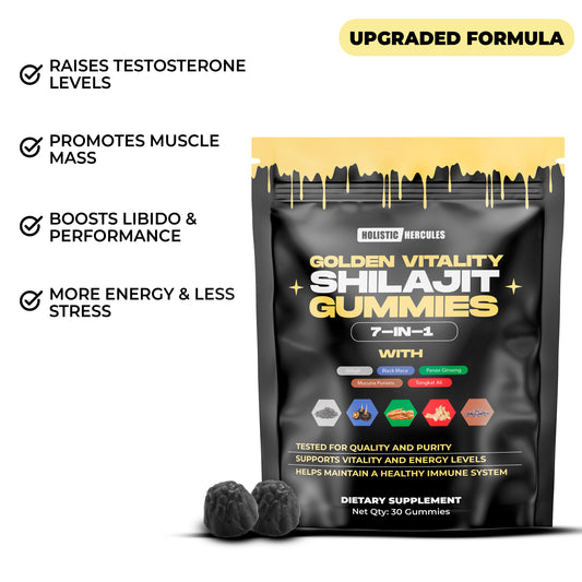 Hercules Shilajit Gummies - Pure Himalayan 7 In 1 Shilajit Gummies