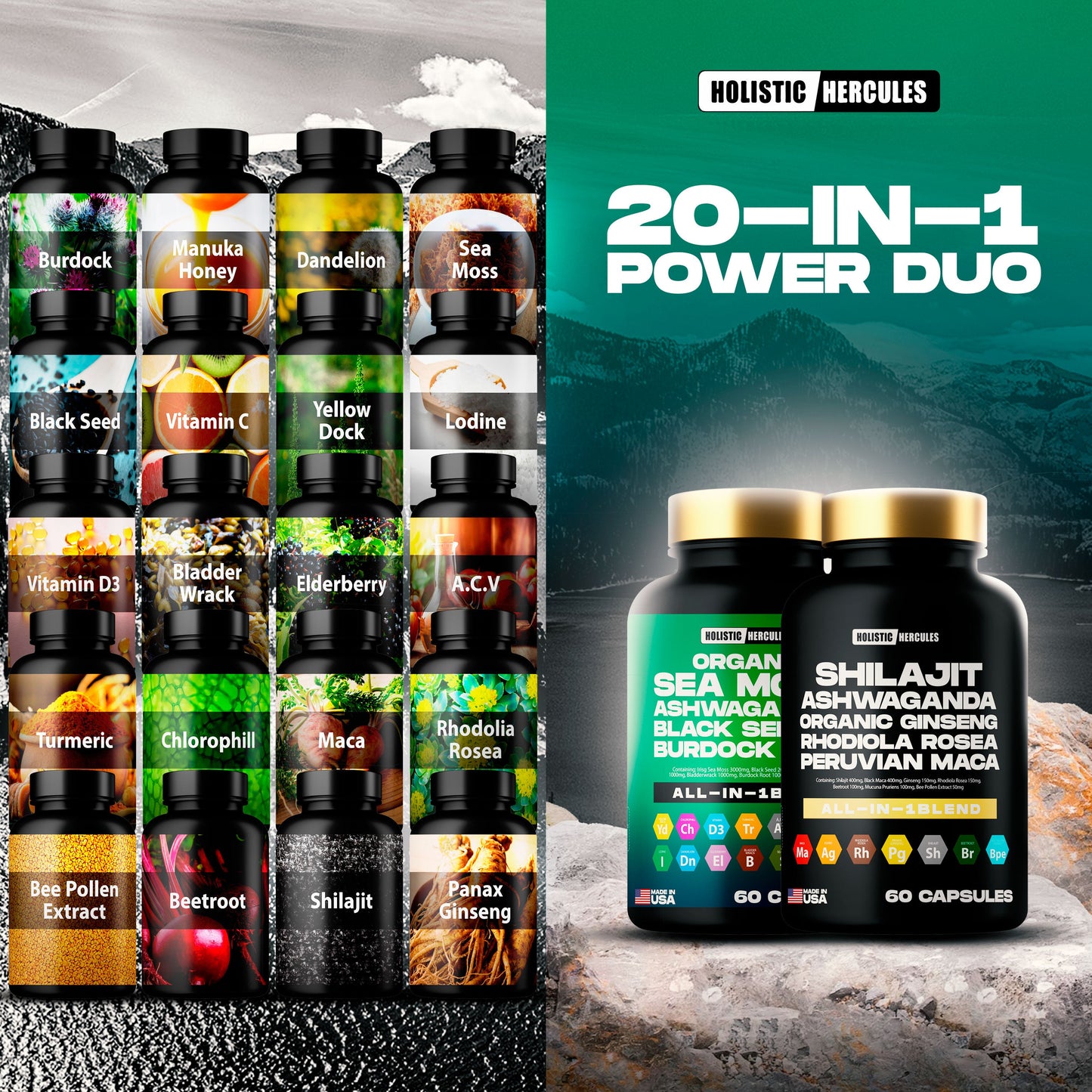 HerculesElixer™ Bundle: 20-In-1 Performance Booster