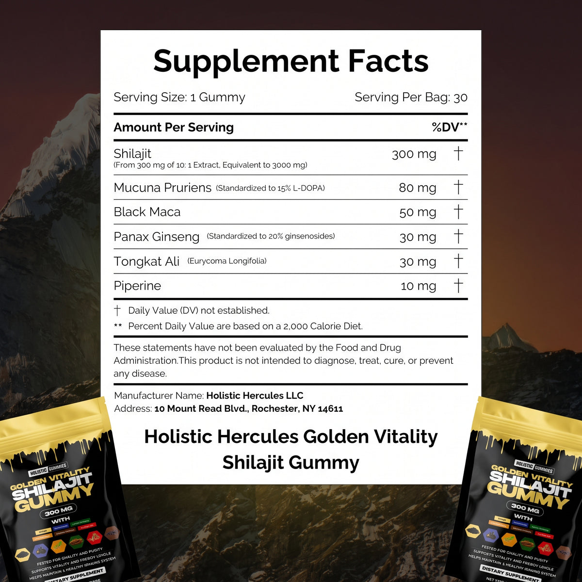 Hercules Shilajit Gummies