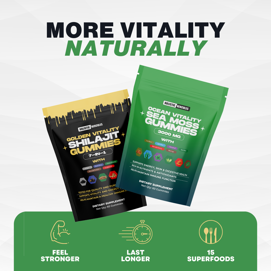 Hercules Shilajit & Sea Moss Gummies (90 Day Supply)