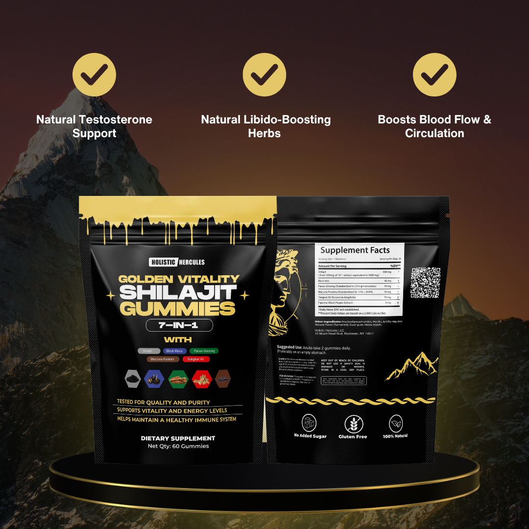 Hercules Shilajit & Sea Moss Gummies (90 Day Supply)