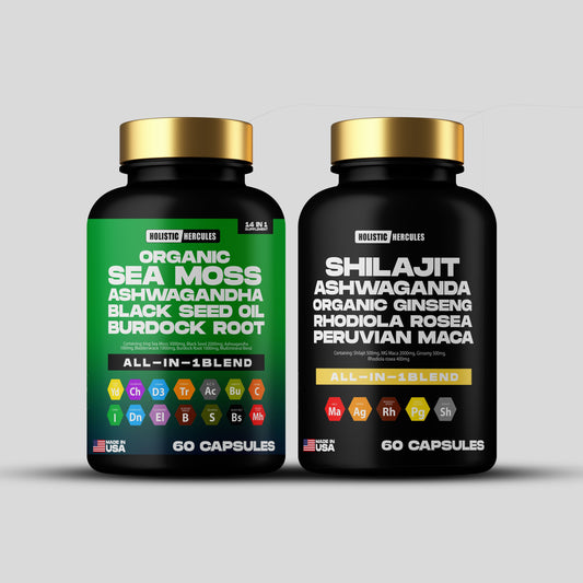 Holistic Hercules Shilajit Caps & Sea Moss Blend