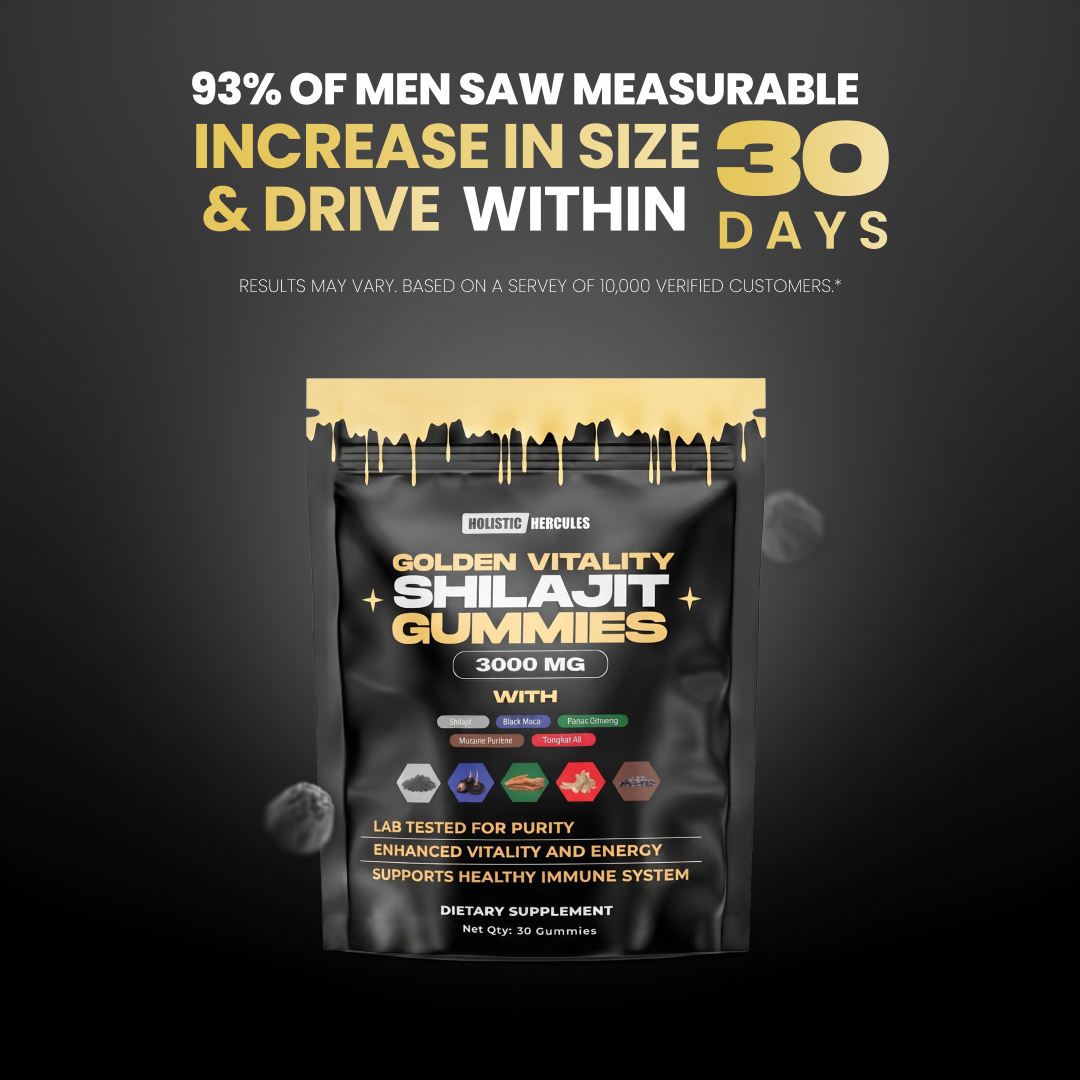 Golden Vitality Shilajit Gummies (SALE)