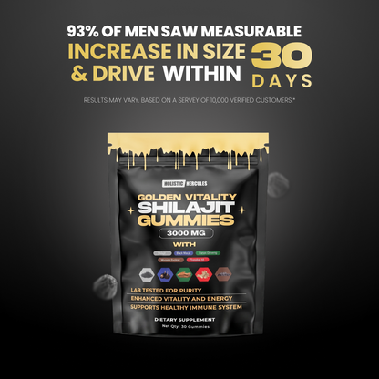 Golden Vitality Shilajit Gummies (SALE)
