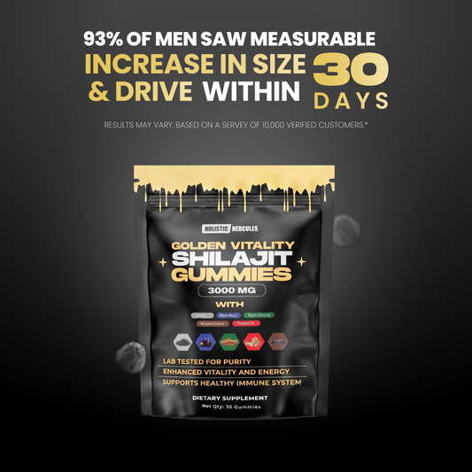 Golden Vitality Shilajit Gummies (SALE)