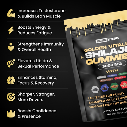 Golden Vitality Shilajit Gummies (SALE)